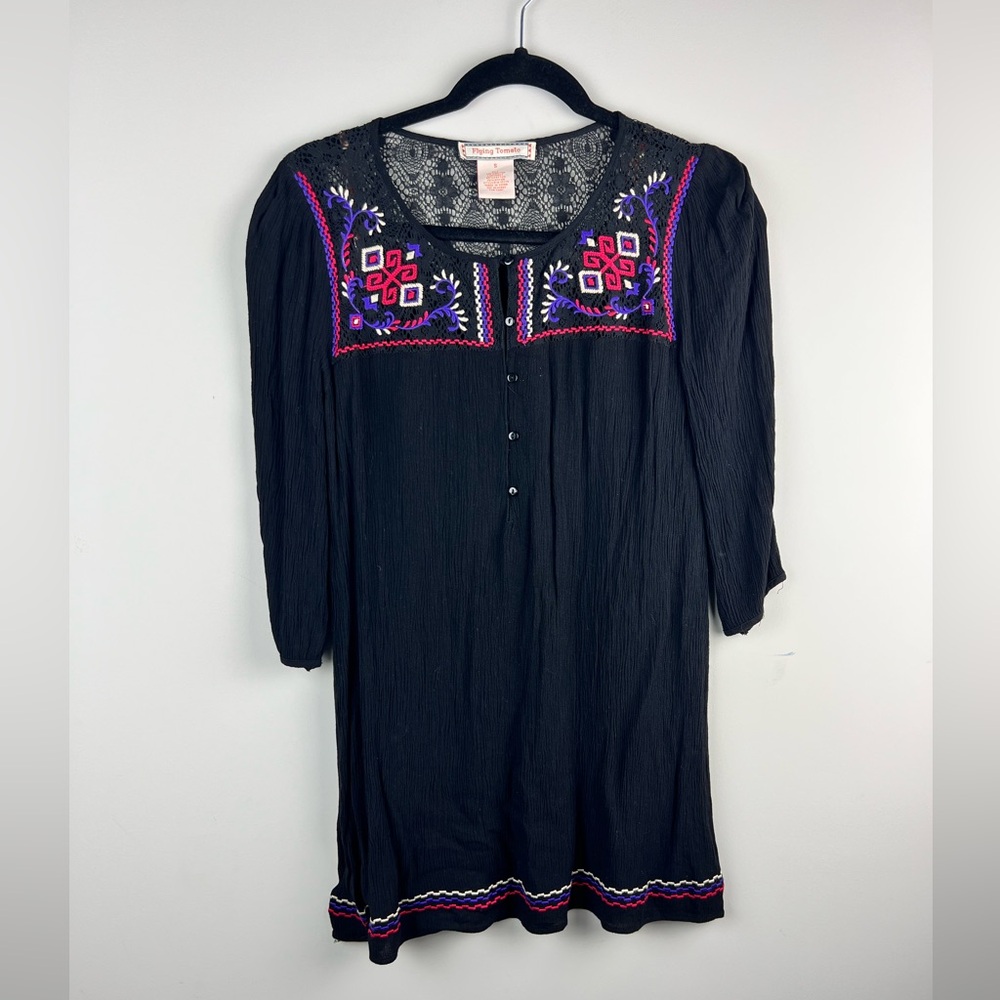 Flying‎ Tomato Black Lace Top
